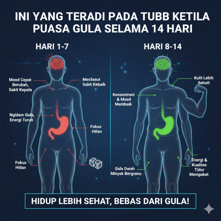 Perubahan Tubuh Saat Puasa Gula 14 Hari Menurut Dokter